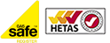 Gas Safe and Hetas registered